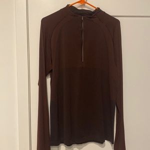 Men’s Lululemon Metal Vent Tech Quarter Zip Burgundy